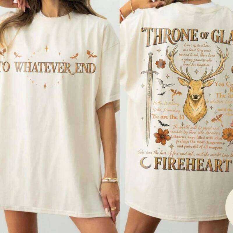 Throne Of Glass Casual Shirt Fantasy Reader Apparel Aelin Galathynius The Thirteen Inspired Sjm Merch Unisex graphic tshirts Z260314