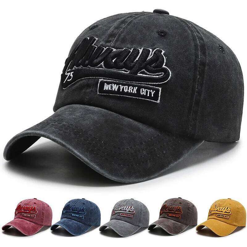 2025 Always 75 Washed Cotton For Men Women Gorras Snapback Baseball Caps Sun protection Casquette Dad Hat Outdoors Cap Z260314