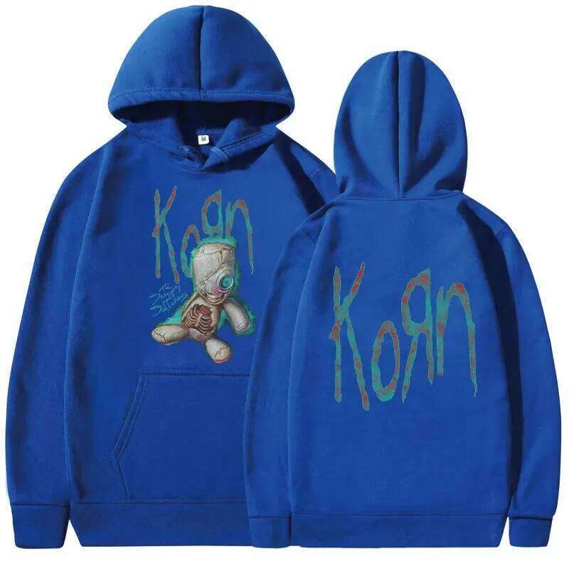 Autumn/Winter Korn Issues Rock Band Music Albums Men's Retro Metal Gothic Street Hip Hop Punk Hoodies Z260315