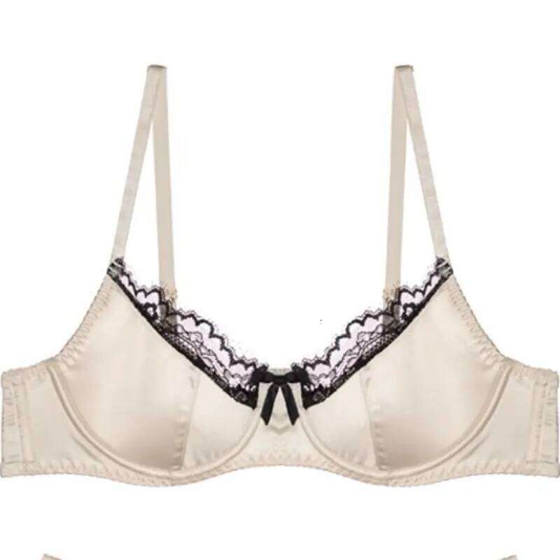 Elegant Red Satin Lingerie Set, Zodiac Inspired Bra Small Chest, Push Up Gathers Anti Sagging, Sensual Lace Bralette Women Tushy