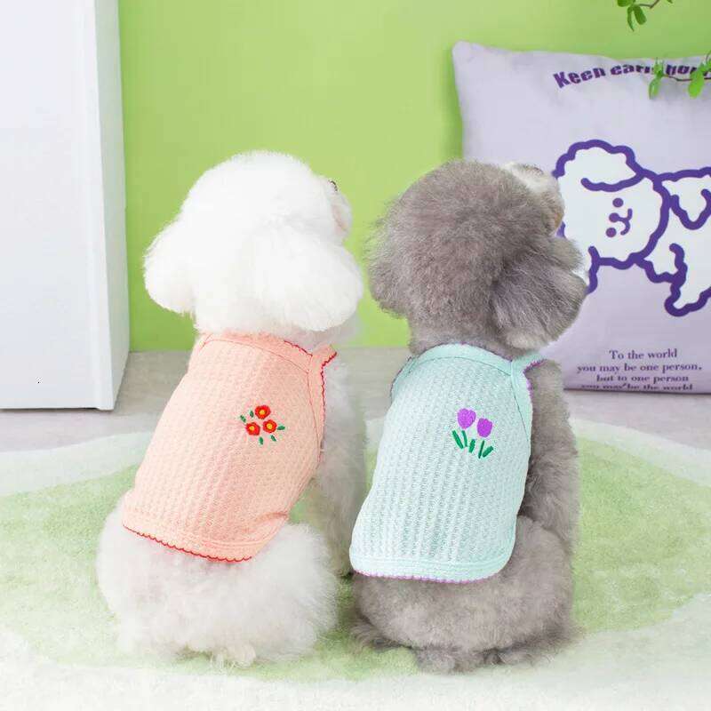 Famous brand PC Summer Thin Strap Bichon Bear Teddy Yorkshire Cat Small Dog Clothing Pet Supplies Soft And Breathable pupakaIK
