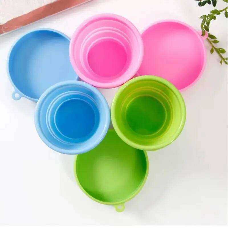 Portable Travel Folding Silicone Foldable Traveling For Outdoor Pet Camping Drinkware Water Cup Z260313