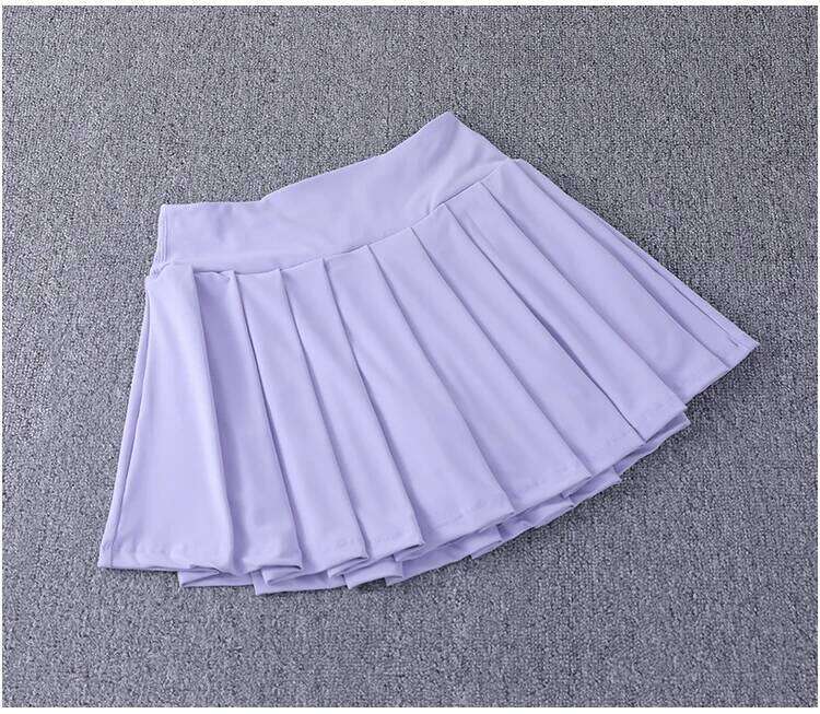 2024 New Best-Selling Pleated Nylon Spandex High Waisted Pocket With Anti Glare A-Line Sports Tennis Skirt Z260314