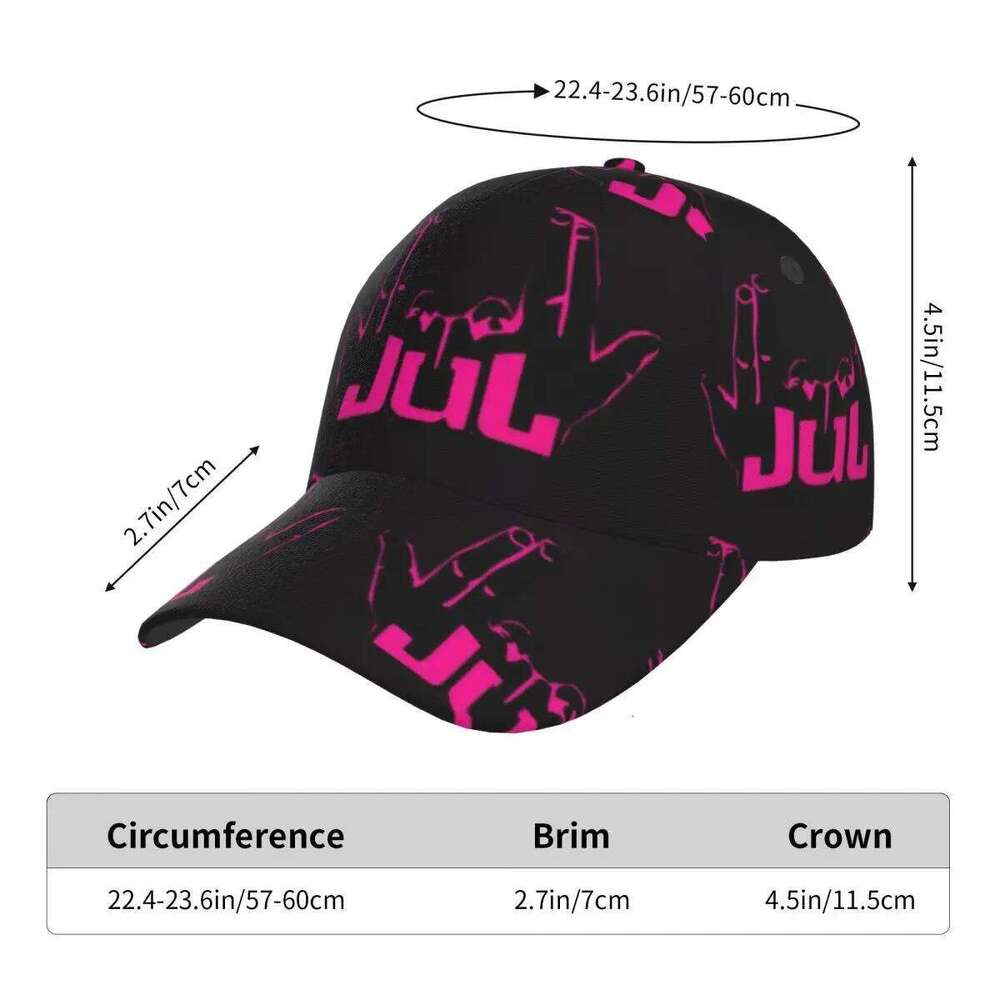 Unisex Hats French Rapper Jul Sign Outdoor Streetwear Summer Sports Baseball Caps Hip Hop Cap Casquette Z260313