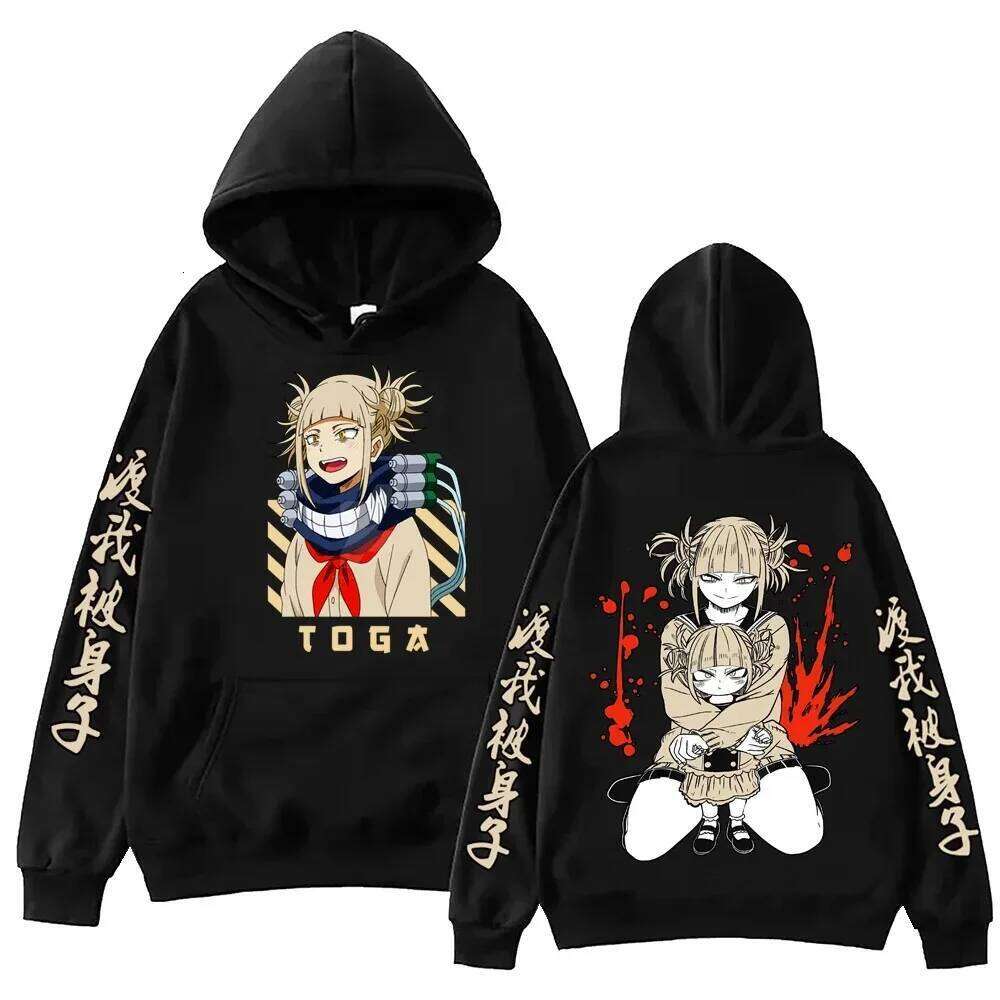 2026 Anime My Hero Academia Himiko Toga Hoodie Hip Hop Oversized high quality Unisex Comfortable Fleece warm top Couples Z260314