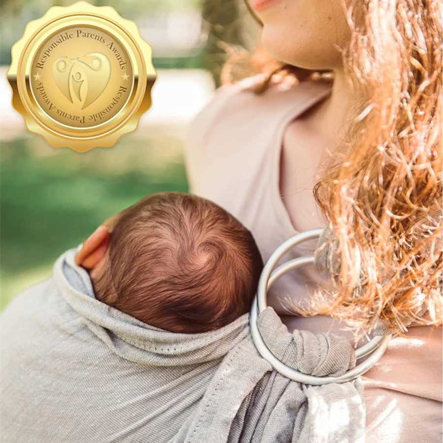 Ergonomic Dual Ring Baby Bib with Adjustable Straps Newborn Feeding Smock Anti-Spill Drool Bibs for Infant Comfort Parenting bag X260313