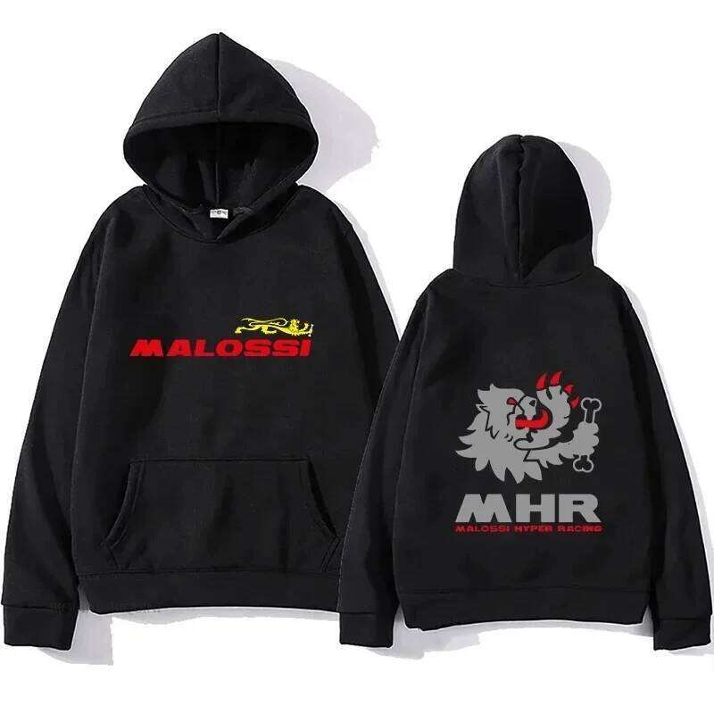 2025 Autumn/Winter Malossi Printed Hoodie and Women's Retro Street Wear Hip Hop Style Fashion Men's Casual Sweatshirt Z260314