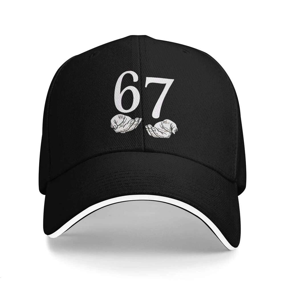 Summer Casual Cap Six Seven Hand Sign Minimalist Design Tennis Skate Hip Hop Hats For Couple Women Baseball Caps Z260314