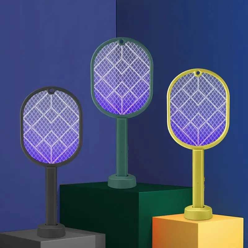 USB rechargeable electric mosquito swatter household mosquito killer lamp two in one mosquito repellent artifact fly swatter pow H260313