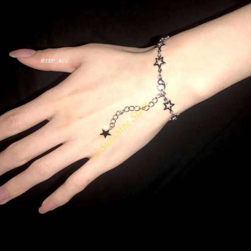 Five-pointed Star Fashion Charm Chain Bracelet Statement Jewelry QX2F Z260313