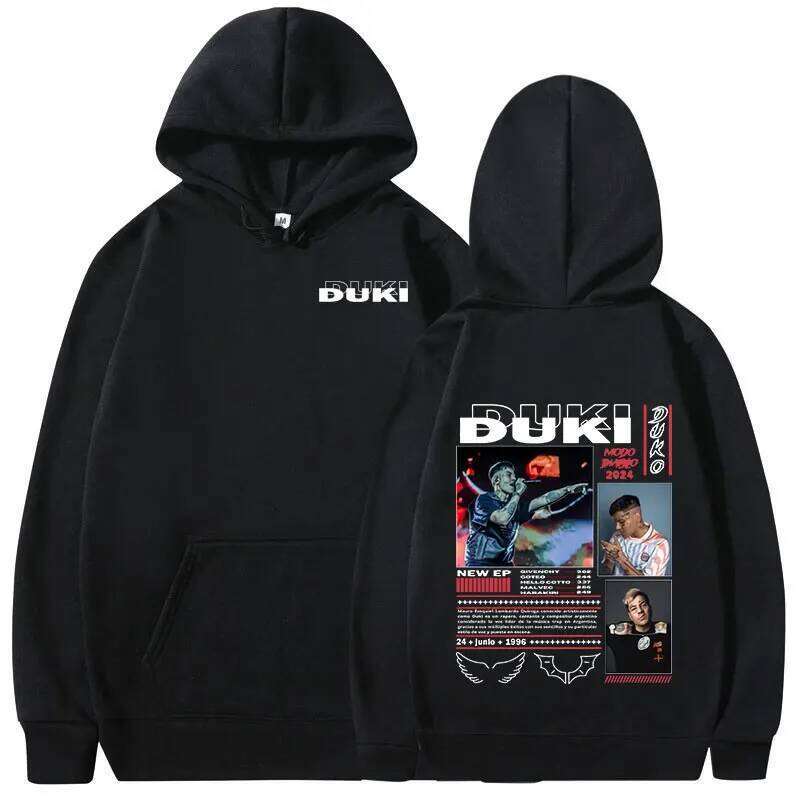 Duki ADA Tour Merch Rap Men's and Women's Clothing, Oversized Hip Hop Hoodie, Long-sleeved Casual Breathable Hoodie Z260314