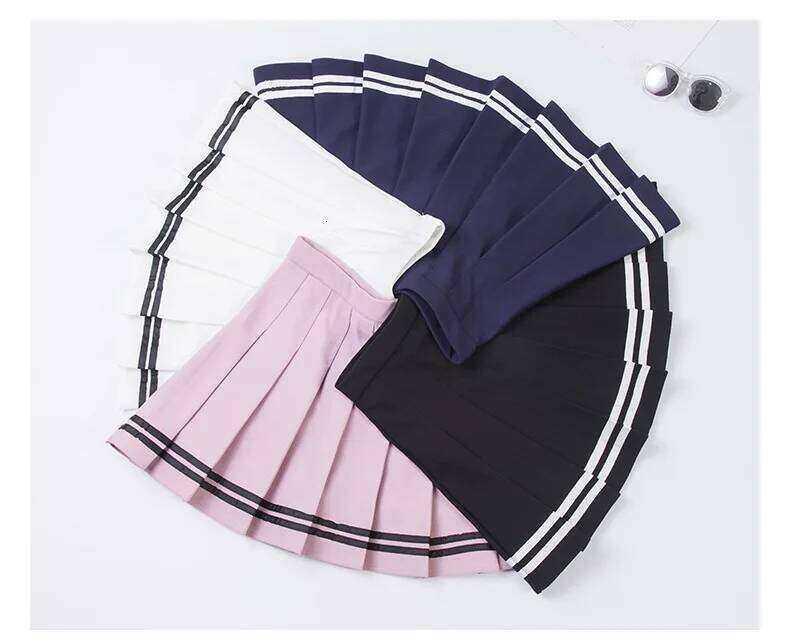 High Waist Elastic Women's Skirts Vintage Korean Style Patchwork Striped Pleated Female Sweet Mini Dance Plaid Skirt Z260314