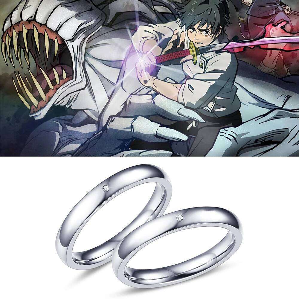 Anime Jujutsu Kaisen Rings Ryomen Sukuna Cosplay Stainless steel Unisex Ring Prop Jewelry Gift Accessories Wholesale H260312