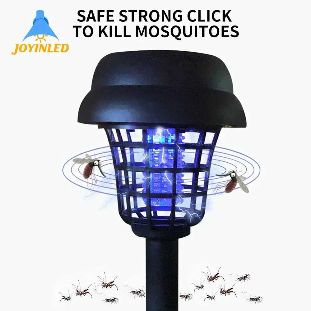2/4PCS Plug-in Bug Zapper Outdoor Solar Mosquito Lamp Mosquito Trap Household Outdoor Waterproof Garden Mosquito Lamp H260313