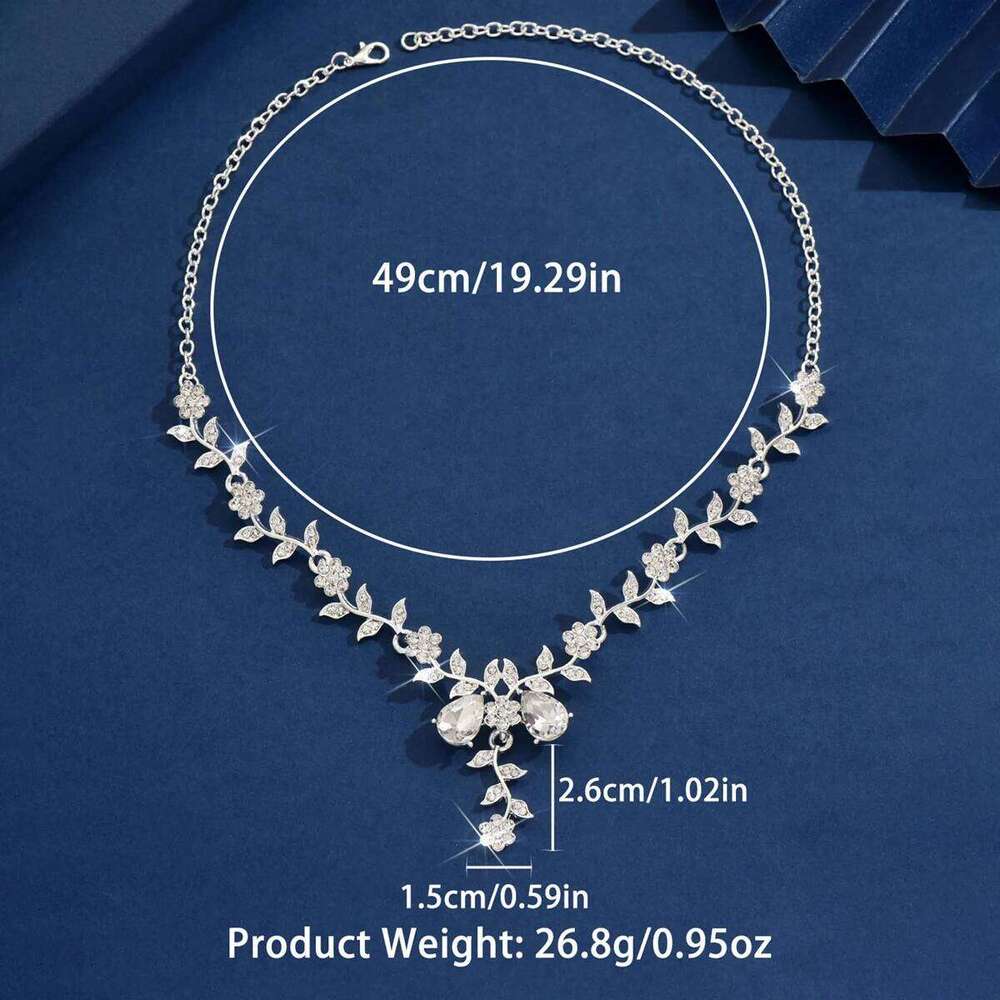 1PC Women's Fashion Trendy Water Drop Design Necklace Jewelry Suitable for Date, Party, Festival Gifts-2171 H260312