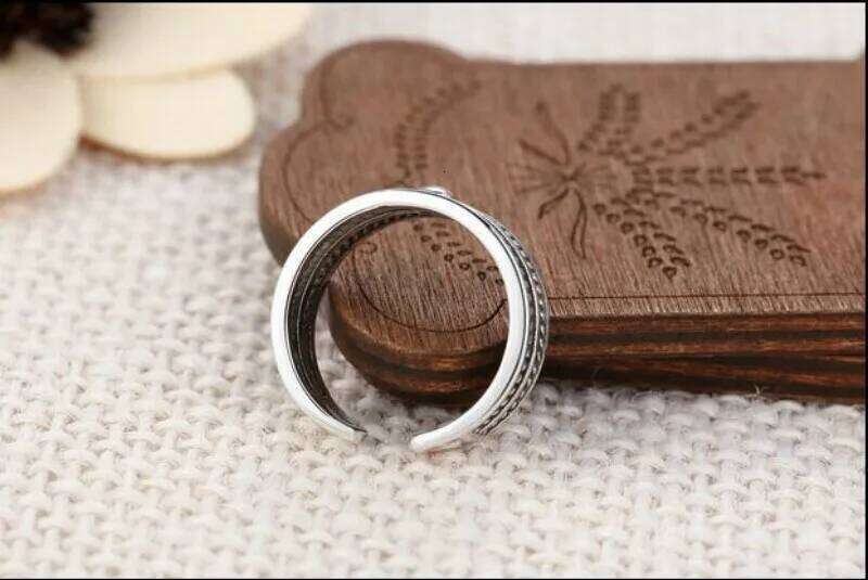 925 Sterling Silver 3 layers vintage open Women Jewelry Beautiful Finger Open Rings For Party Birthday Gift H260312