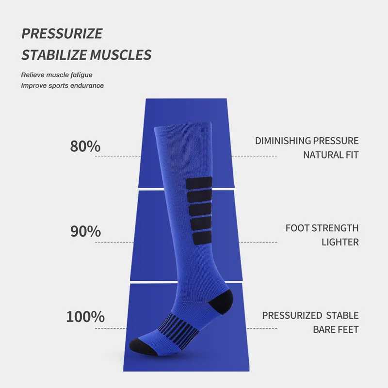 Outdoor Sports Pressure Socks Mens Long Jump Rope Fitness Calf Socks Muscle Compression Socks YS1007 D260313