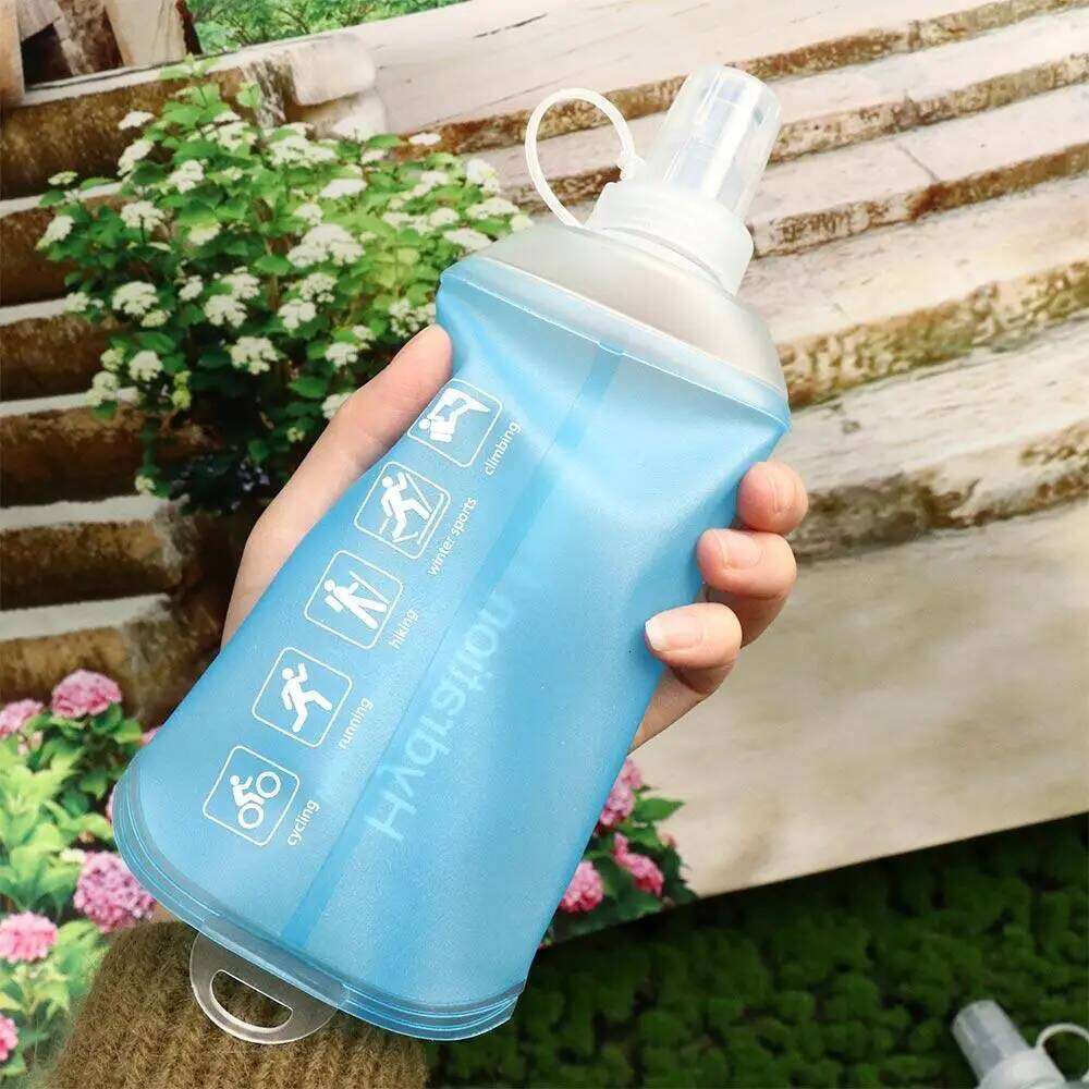 500ML 250ML 150ML Folding Water Bottle Collapsible Soft Flask TPU For Cycling Running Camping Tra Z260313