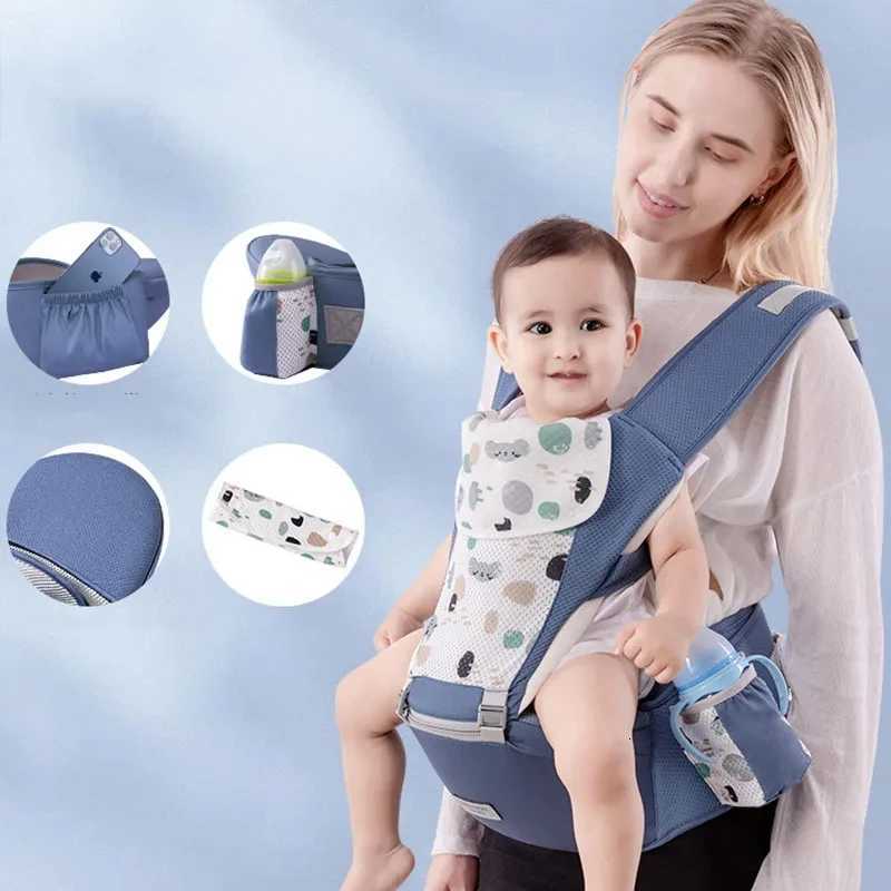 Newborn Ergonomic Baby Carrier Backpack Gray Infant Baby Hipseat Carrier Front Facing Ergonomic Kangaroo Baby Wrap Sling Travel X260313