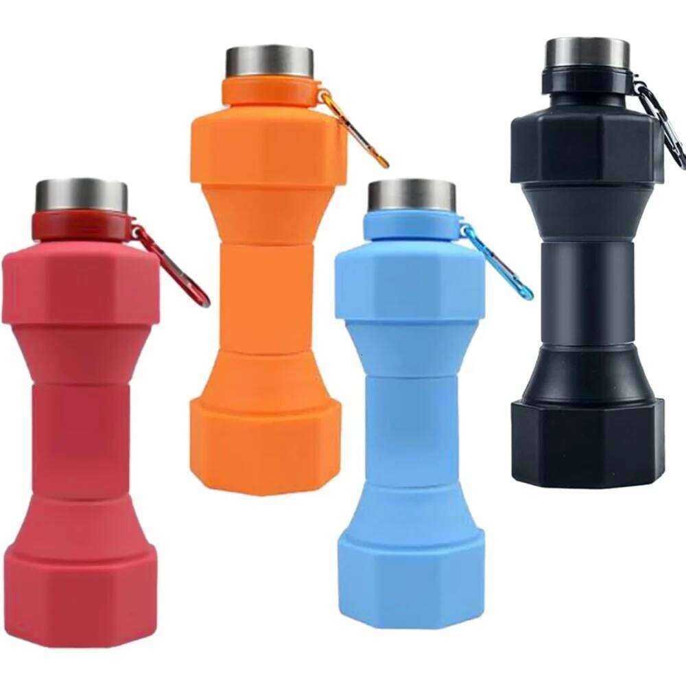 Outdoor Bottles 650ml Cup, Portable Water Bottle Travel Foldable Sport Accessories for Cycling Running Z260314