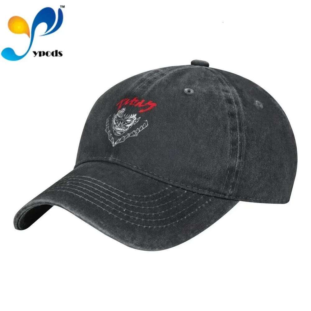 New Brand Berserk Anime Logo Snapback Cotton Baseball Cap Men Women Hip Hop Dad Hat Trucker Z260314