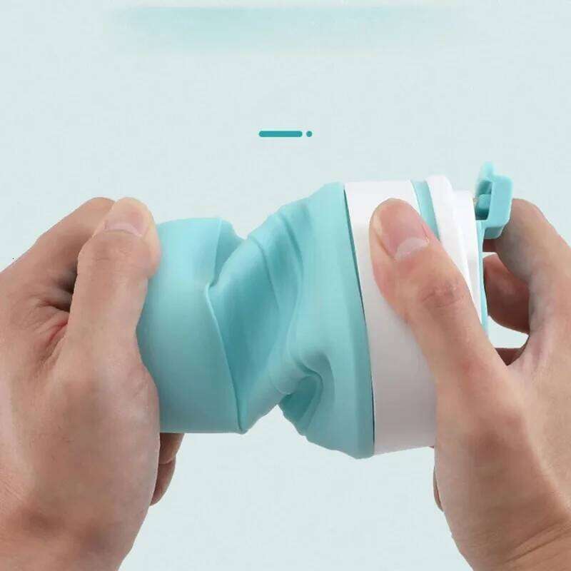 Outdoor Water Foldable Retractable Mark Silicone Cup 350ml Z260314