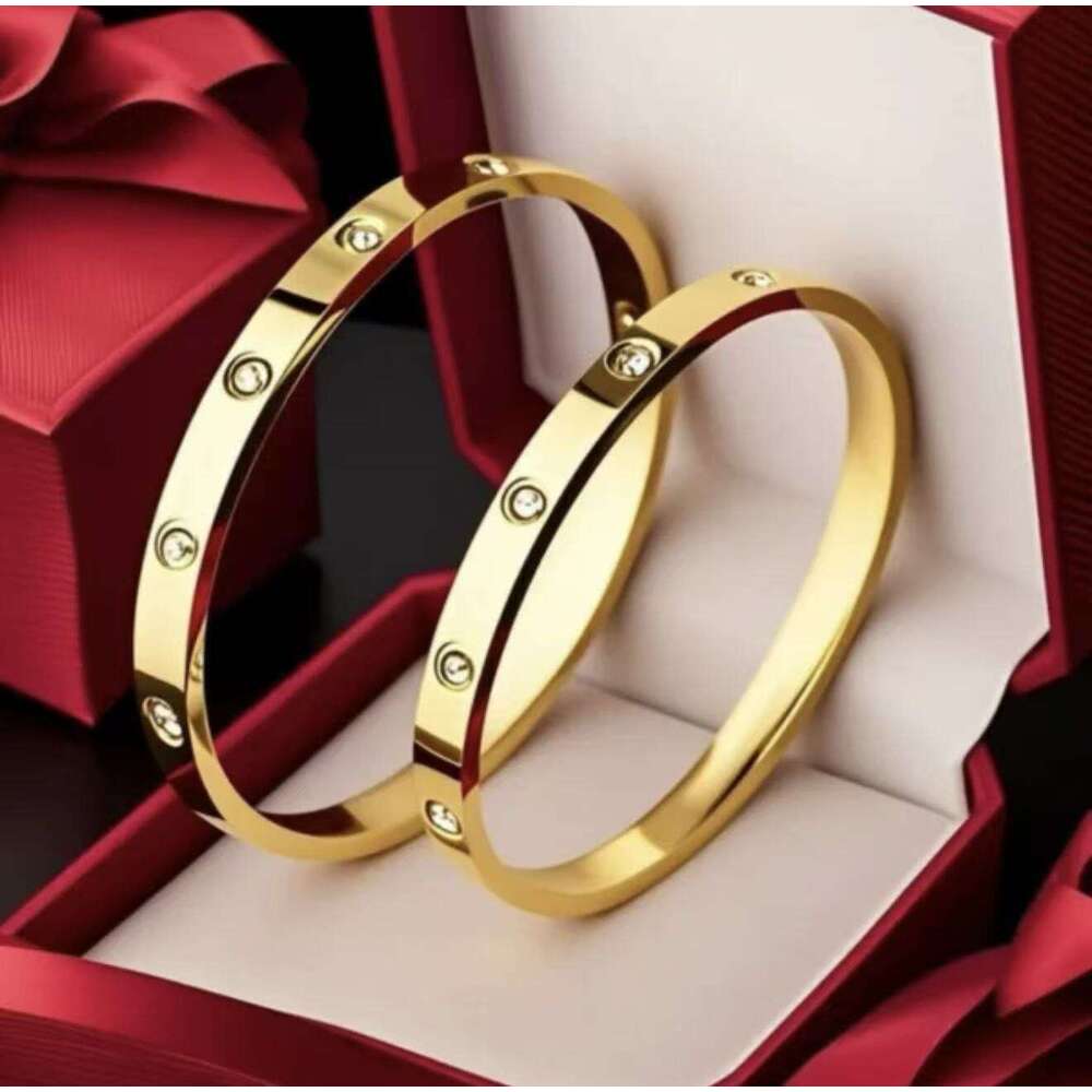 bracelet Designer jewelry braclet Gold bracelets Bangles classic fashion men women unisex stainless steel texture non fading with Bracelet gift 728