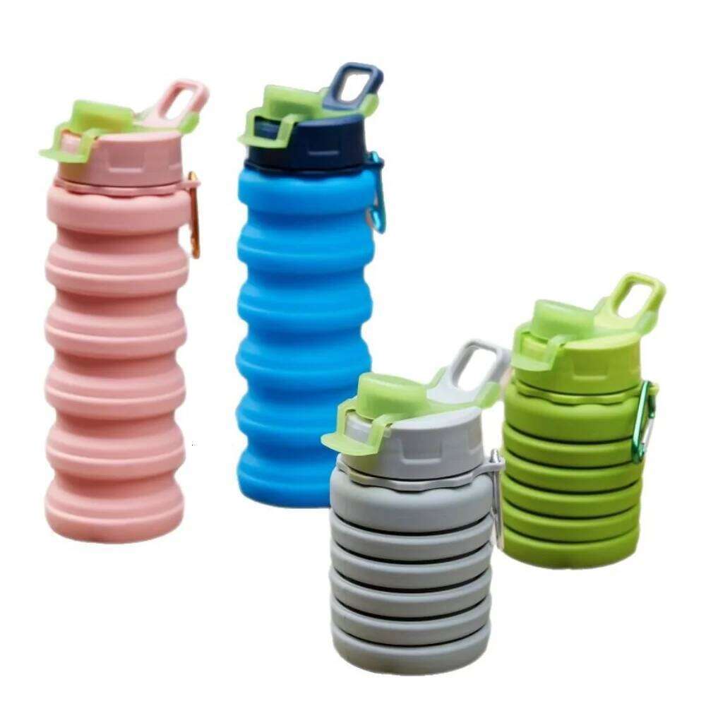 Large-capacity Collapsible Sport Retractable Portable Sports Water Bottle Creative Leak Proof Foldable Drinking Cup Z260313