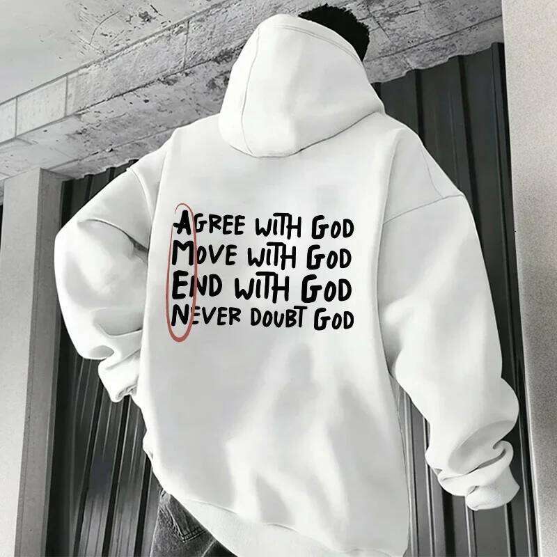 The best-selling Christian God print is high-quality, casual and fashionable hoodie for men, a street Harajuku top Z260315
