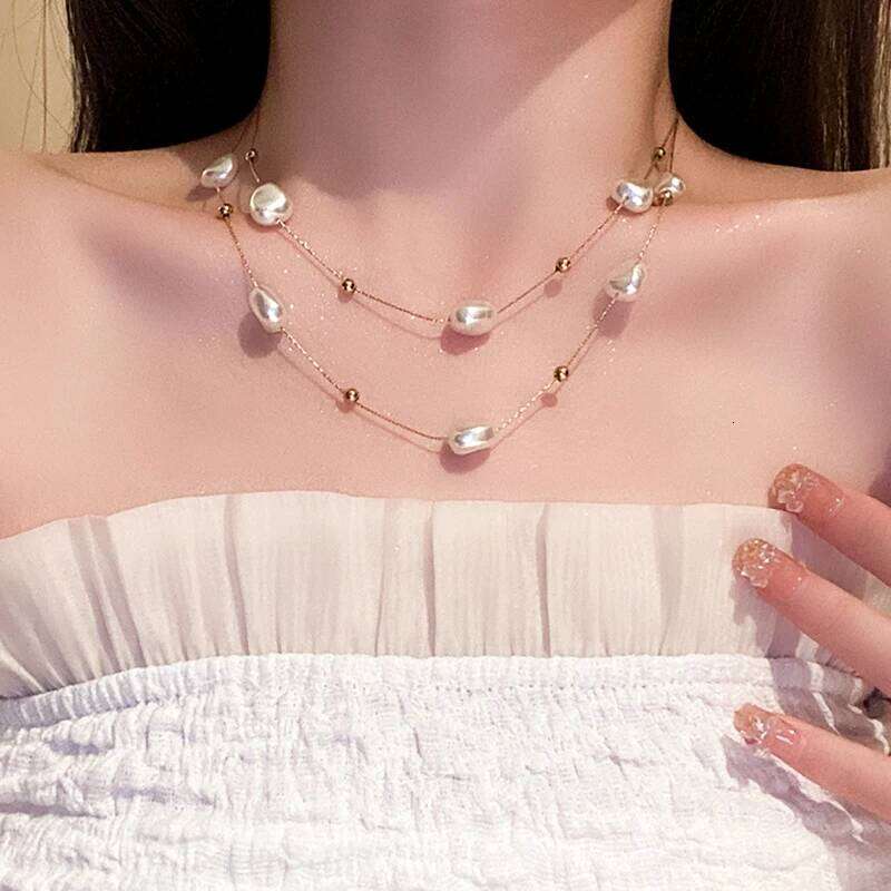 New Fashion Geometric Sequins Tassel Choker for Women Boho Star Moon Pendant Multi Layered Chain Necklace Party Jewelry H260312