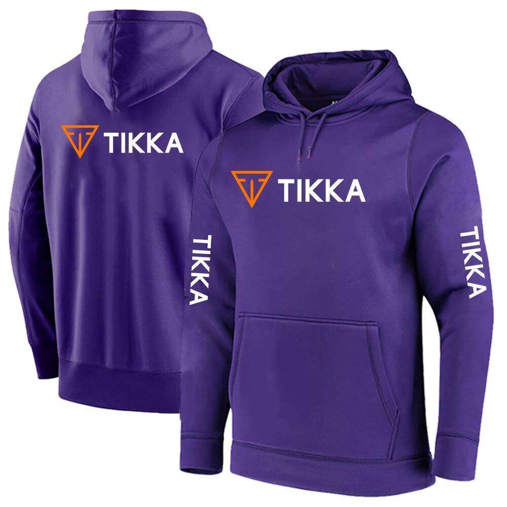 Tikka By Sako Finland Firearms Logo 2022 Men's New Solid Color Fashion Hip Hop Sweatshirt Pullover Printing Casual Hoodies Tops Z260314