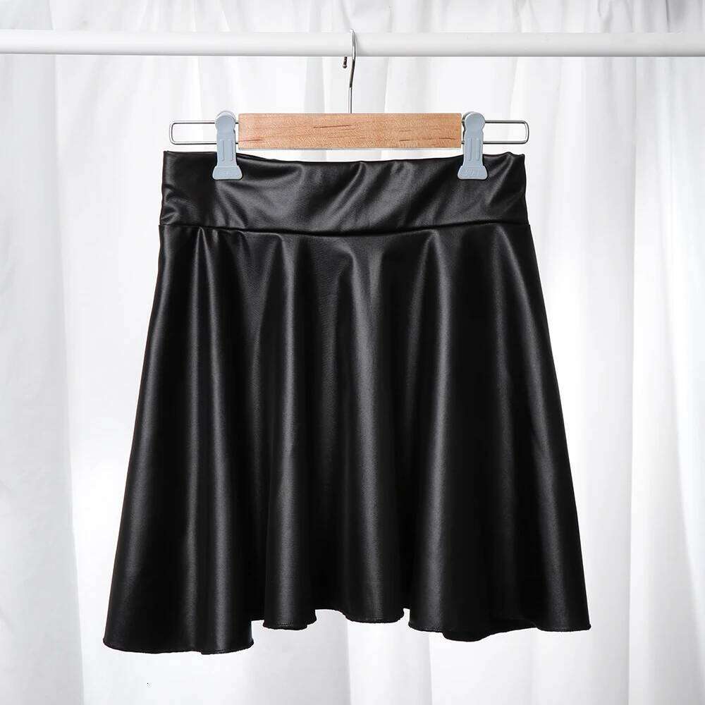 Multipurpose Elastic Mini Short Skirt Women Faux Leather Skirts High Waist For Skater Work Nightclub Z260314