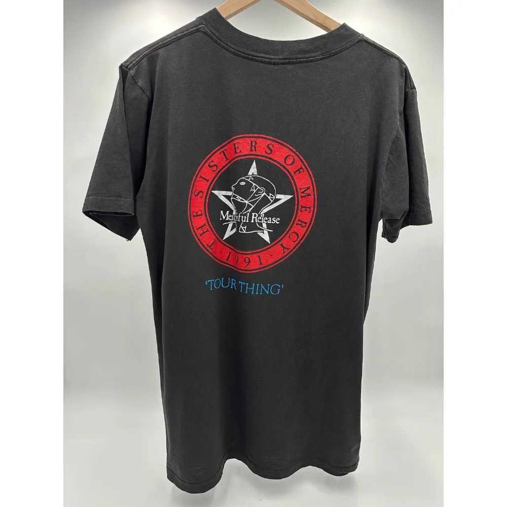 New Men T-shirts The Sisters of Mercy 1990 Tour T-Shirt Fun Mens Short Sleeved Oversize Comfortable Pattern T-Shirt Series Top D260313