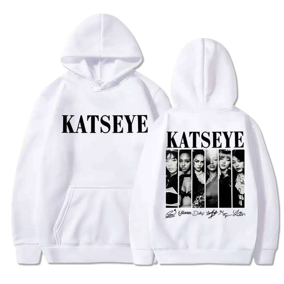 Limted Kpop Katseye Print Hoodies Vintage Trendy Men Women Y2k Hoody Sweatshirt Fleece Oversized Tracksuit Streetwear Fans Gifts Z260315