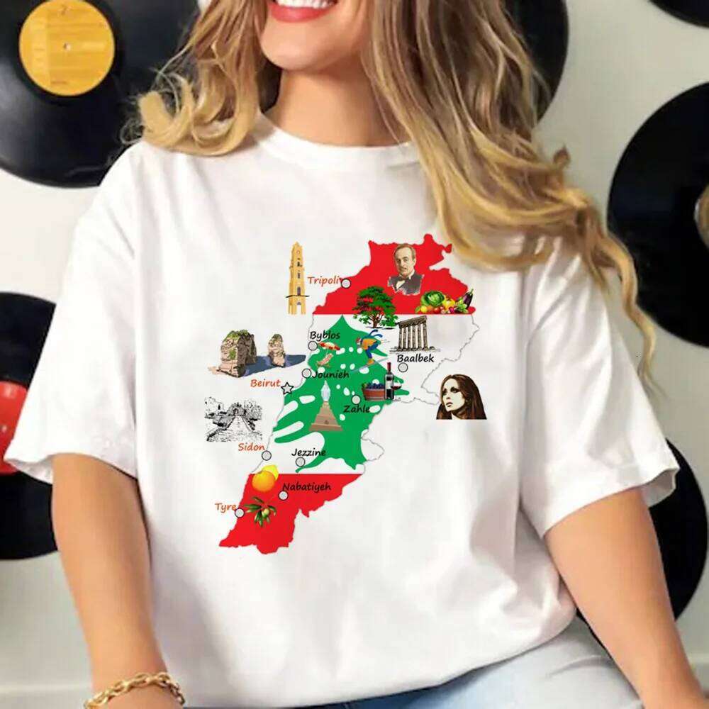 Lebanon women soft fabric trendy tshirt female graphic clothes Z260314