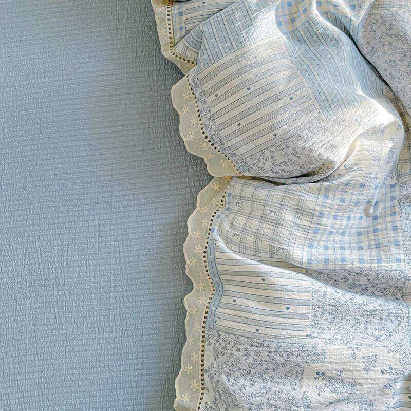 Ins Princess Bedding Floral Duvet Cover Flat Sheets Single Twin Double Size Bed Linen Set Back To School Season H260312 - view 4