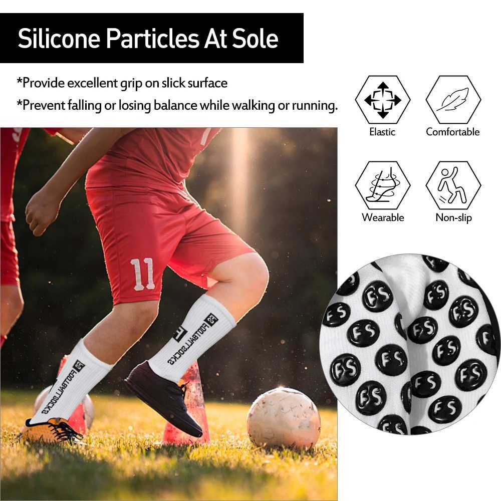 Lixada Outdoor Sports Running Socks Stretcy Socks Athletic Football Soccer Socks Anti-Slip Socks with Grips D260313