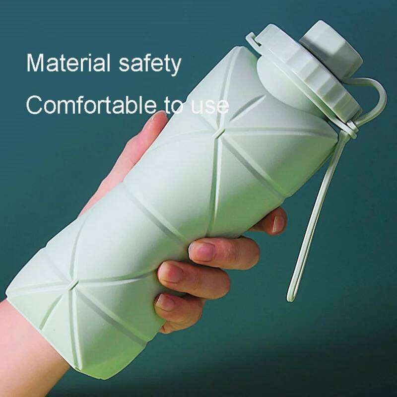 New Creative Foldable with Lifting Rope Water Cup Outdoor Sports Fitness Practical Kettle Small and Portable Z260314
