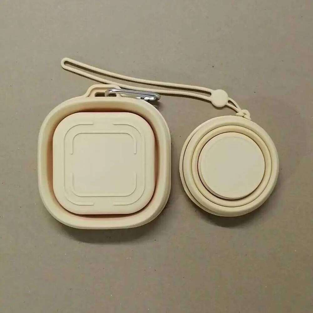 Outdoors Folding with Hanging Hole Creative Water Portable Washing Fashion Travel Silicone Cup Bowls Z260314