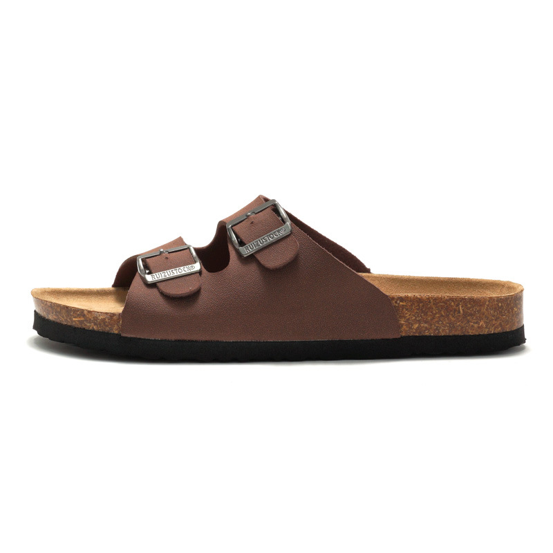 RUIZUSTOCK 2026 Spring and Summer New Casual Designer Flat Slippers Fashionable Breathable Beach Shoes for Men and Women