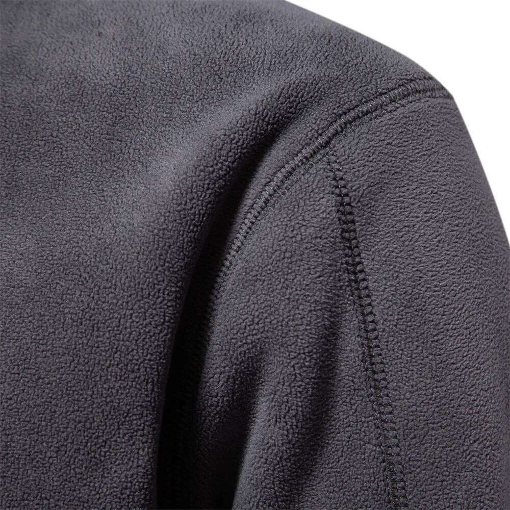AIOPESON Brand Quality Thicken Warm Fleece for Men Zipper Neck Pullover Men's Sweatshirt Soft Shell Mens Jacket 26Y0313