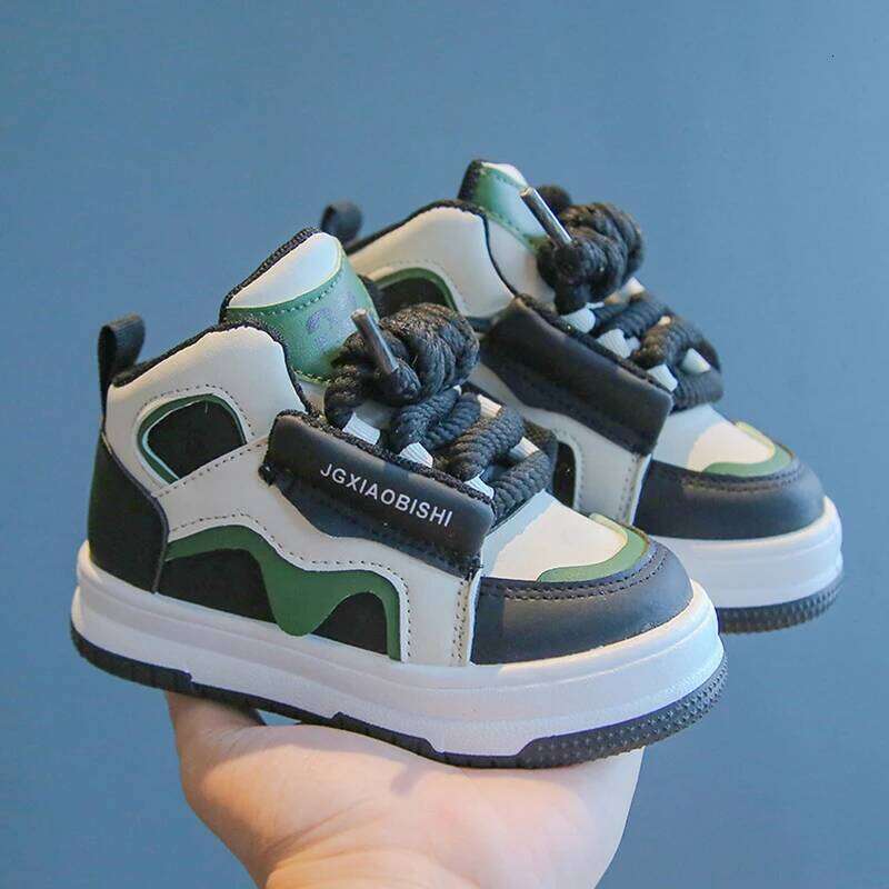 Children's Spring Autumn New Sports Boy's Casual Trend Board High Top Girl's Fashion Dopamine Running Shoes Sneakers 26Y0313