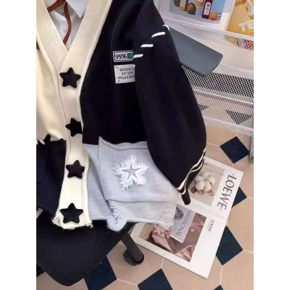 Sweater Jacket for Women Loose Lazy Style Soft and Sticky Knitted Cardigan Top Z260313