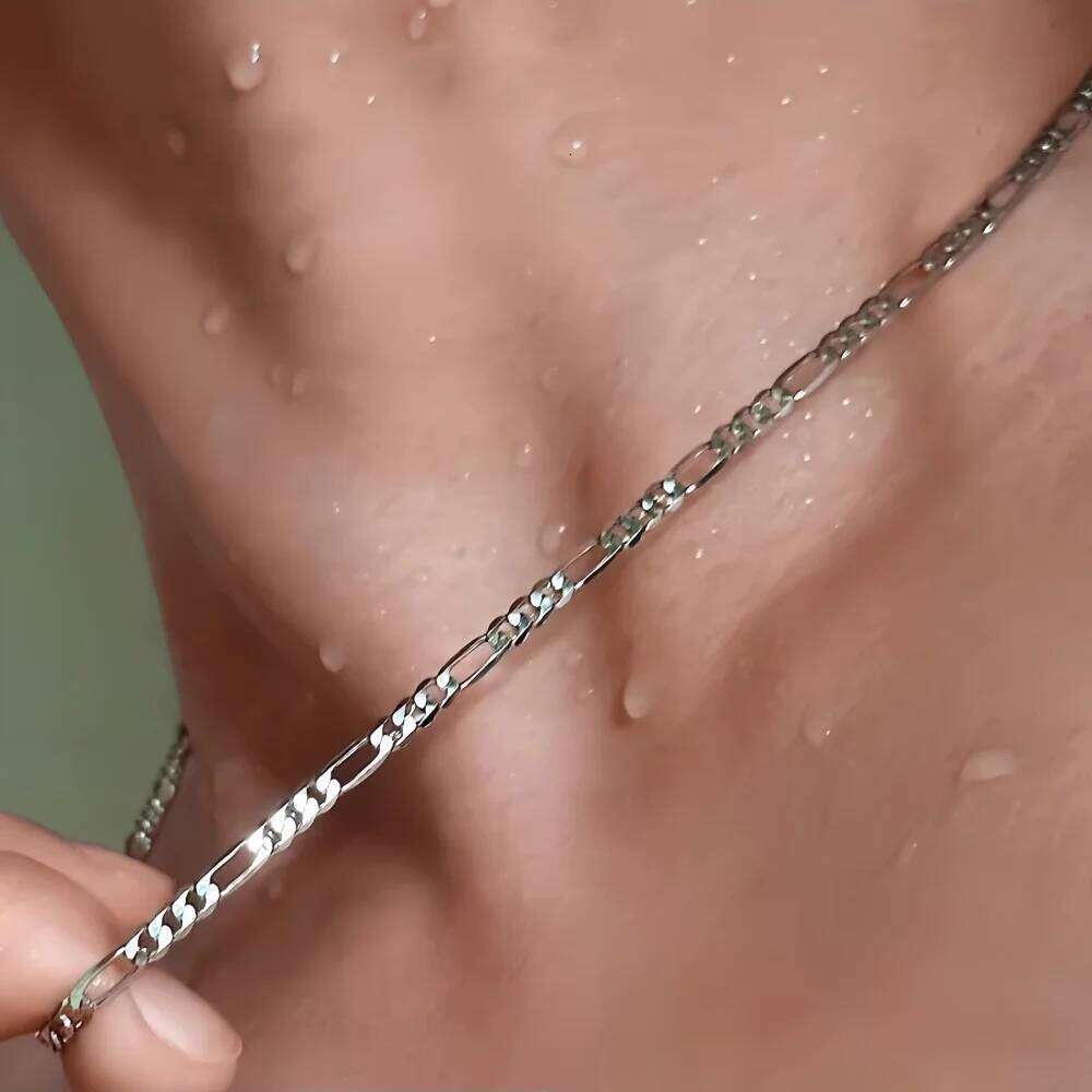 3mm NK Stainless Steel Hip Hop Figaro Men Necklace Fashion Chain Jewelry Accessories H260312