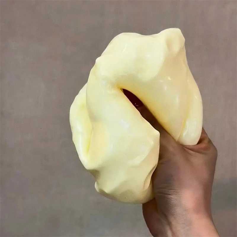 Jumbo Cheese Cube Stress Ball Big Cheese Shapeable Squeeze Ball Non-Bounce Fidget Toy ASMR Sensory Anti-Stress Festival Gift H260313