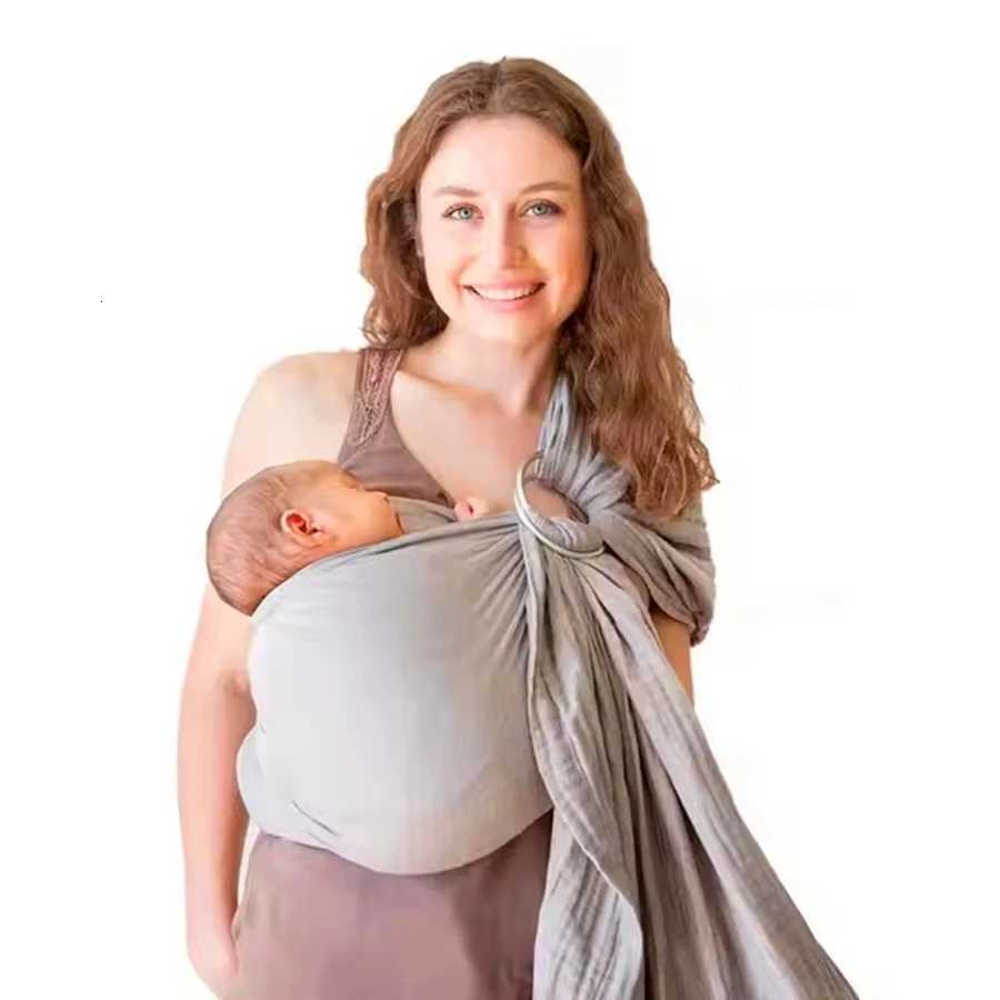 Ergonomic Dual Ring Baby Bib with Adjustable Straps Newborn Feeding Smock Anti-Spill Drool Bibs for Infant Comfort Parenting bag X260313