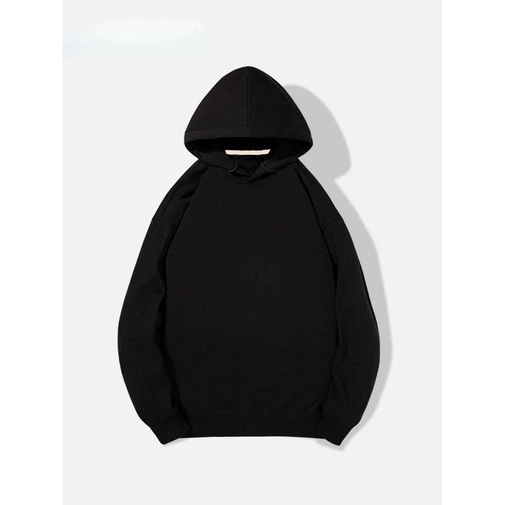 2025 Back Label "No Longer Looking Back" New Men's Pullover Long-sleeved Drawstring Hooded Sweatshirt Z260314