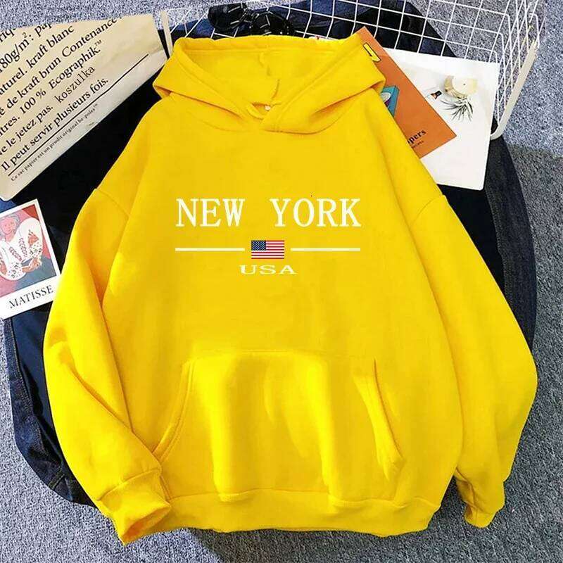 2025 New Trend Women's Hoodie American Fashion Street Style Sweatshirt Girls Home Outdoor Casual Sport Loose Pullover All Season Z260314