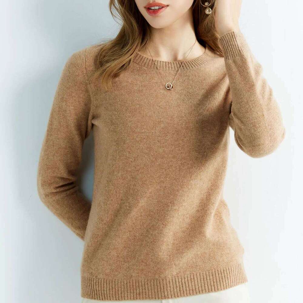 Knitted Sweaters Cashmere Sweater Women 100% Merino Wool O-Neck Vintage Pullovers 2022 Winter Autumn Jumpers Clothing Top Female Z260313