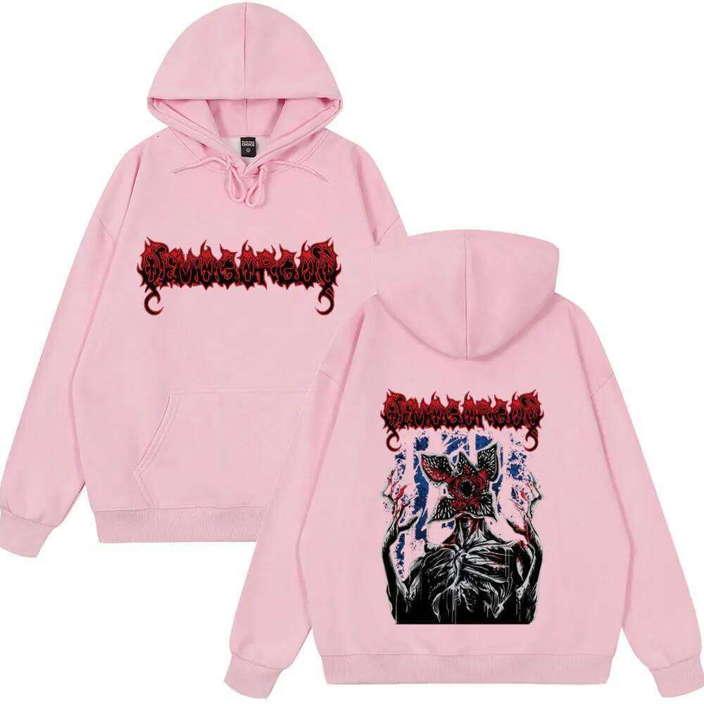 Eddie Munson Demogorgon Hawkins Cannibal Flower 2025-26 Autumn/Winter Pure Cotton 100% Printed Loose Casual Hoodie Z260314